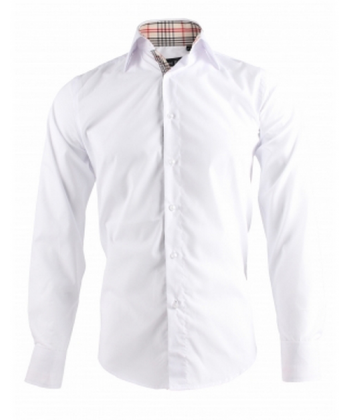 Chemise Blanc Tartan Int